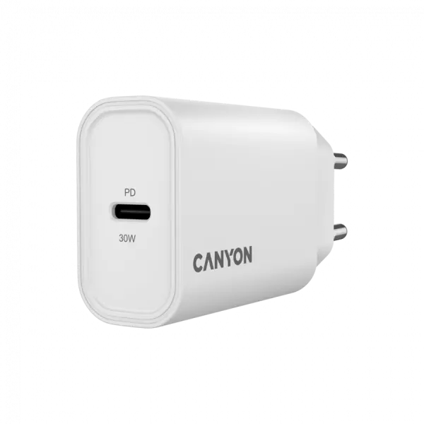 CANYON charger OnCharge 30CL Max Power 30W 1xPD EU White ( CNE-CHA30CLW ) 