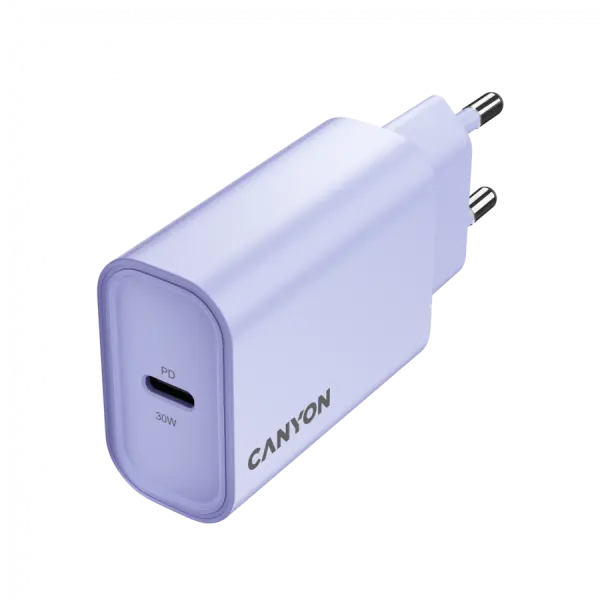 CANYON charger OnCharge 30CL Max Power 30W 1xPD EU Purple ( CNE-CHA30CLPU ) 