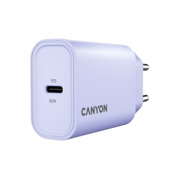 CANYON charger OnCharge 30CL Max Power 30W 1xPD EU Purple ( CNE-CHA30CLPU ) 