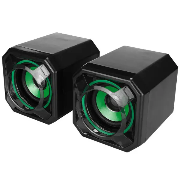 Zvučnici 2.0 Mikado MD-177 5Wx2 USB zeleno crni