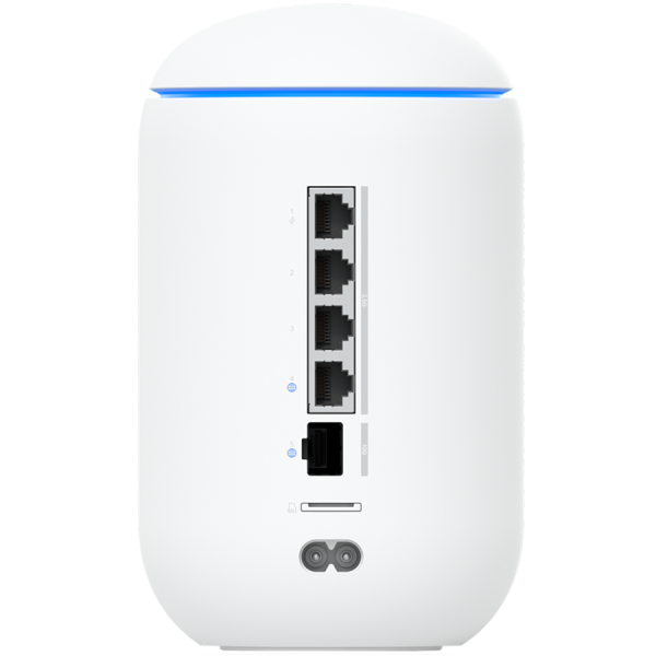 Ubiquiti UniFi UDR7-EU Dream Router 7 Desktop 10G Cloud Gateway with integrated WiFi 7, PoE switch, microSD storage, and full UniFi applica