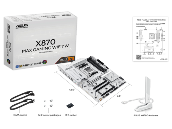 Maticna ploca ASUS X870 MAX GAMING WIFI7 WHITE ATXAM5' ( 'X870 MAX G WIFI WHIT' ) 