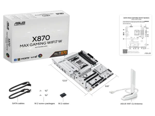 Maticna ploca ASUS X870 MAX GAMING WIFI7 WHITE ATXAM5' ( 'X870 MAX G WIFI WHIT' ) 