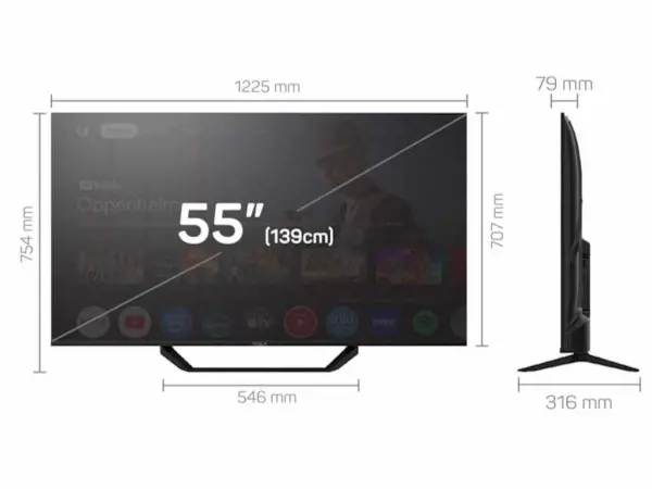 Televizor TESLA 65E655BUSD-LED65''UHDSmartGoogle TVcrna' ( '65E655BUS' )