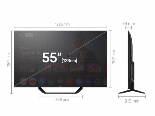 Televizor TESLA 65E655BUSD-LED65''UHDSmartGoogle TVcrna' ( '65E655BUS' ) 