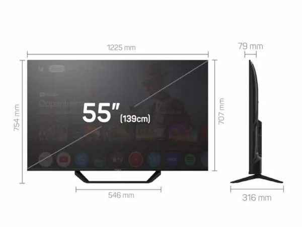 Televizor TESLA 65E655BUSD-LED65''UHDSmartGoogle TVcrna' ( '65E655BUS' ) 