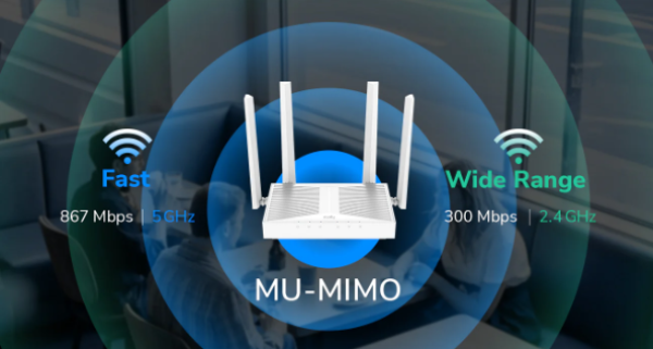 Cudy AP1300D AC1200 Desktop Wireless Access Point, 4-Stream Dual-Band Wi-Fi 5,867 Mbps+300 Mbps WiFi