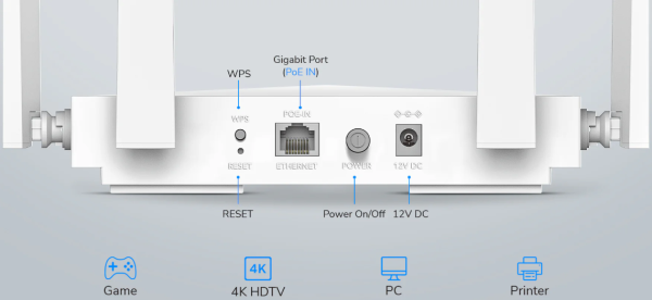 Cudy AP1300D AC1200 Desktop Wireless Access Point, 4-Stream Dual-Band Wi-Fi 5,867 Mbps+300 Mbps WiFi