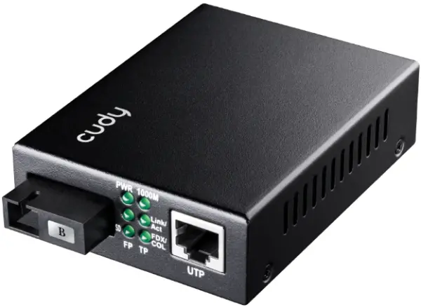 Cudy MC100GSB-20B 10/100/1000 Gigabit Ethernet Media Converter WDM BiDi, TX1550nm RX1310nm