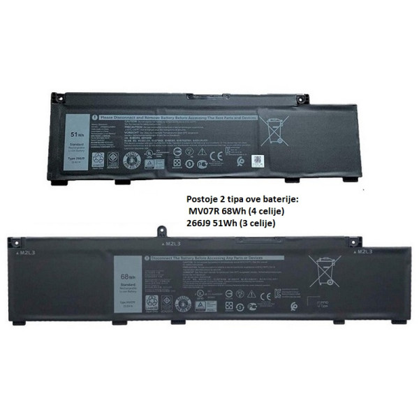 Baterija za Laptop Dell G3 15 3500 3590 G5 5500 5505 duza