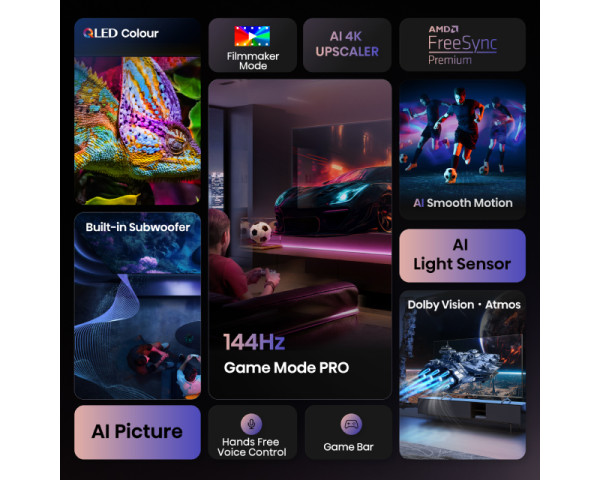 HISENSE 100 inča 100E7Q PRO QLED 4K UHD Smart TV 