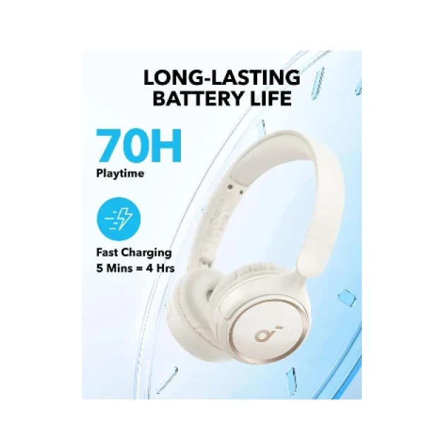 Anker Soundcore slušalice H30i + kabl type-A na type-C + AUX kabl bela ( 80422 )