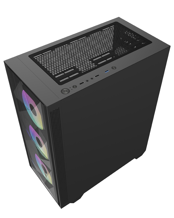 Kuciste Raidmax TALOS II  V217TBF Black RGB 650W (RX-650XTB)