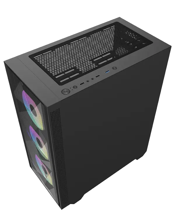 Kuciste Raidmax TALOS II  V217TBF Black RGB 650W (RX-650XTB)