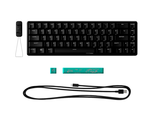 Tastatura HYPERX Alloy Origins 65% - Aqua Tactilecrna' ( '56R64AA#ABA' ) 