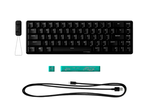 Tastatura HYPERX Alloy Origins 65% - Aqua Tactilecrna' ( '56R64AA#ABA' ) 