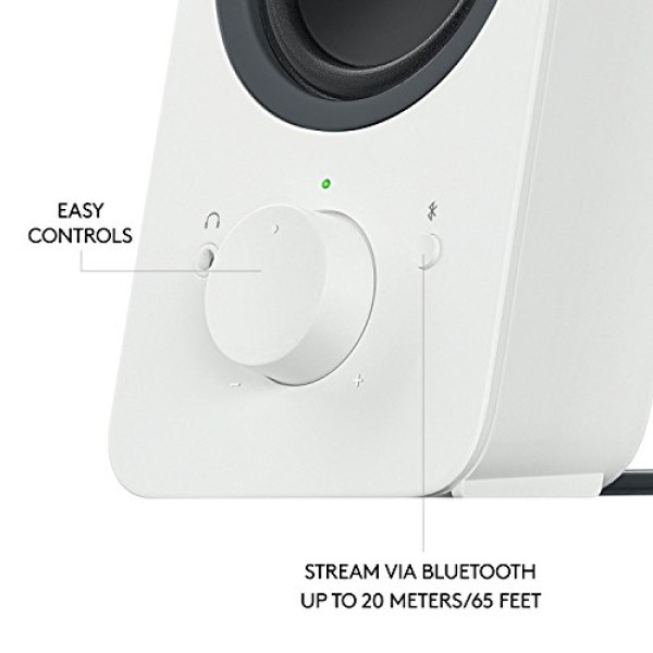 Logitech Z207 Bluetooth Speakers, White