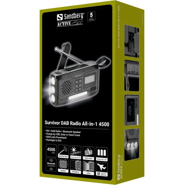 Powerbank Sandberg 421-17 Survivor DAB Radio All-in-1 4500mAh