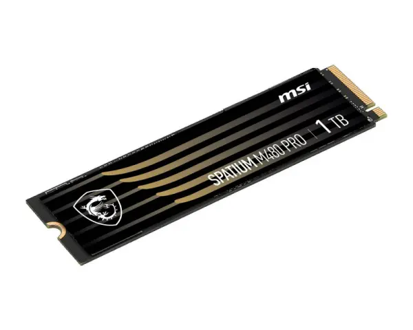 MSI SPATIUM M480 PRO PCIe 4.0 NVMe M.2 1TB SSD 