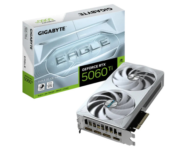 GIGABYTE nVidia GeForce RTX 5060 Ti EAGLE 16GB 128bit GV-N506TEAGLEOC ICE-16GD rev. 1.0 grafička karta