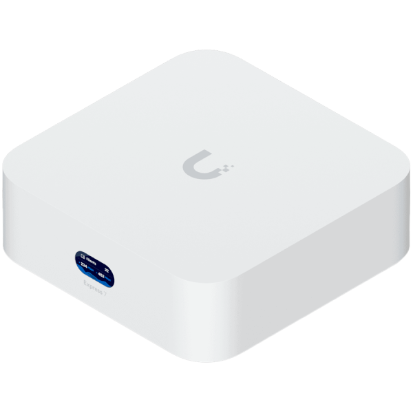 Ubiquiti UniFi Express 7 UX7 Mesh-scalable, super-compact 10G Cloud Gateway with integrated WiFi 7, 10 GbE RJ45 WAN port, 2.5 GbE RJ45 LAN 