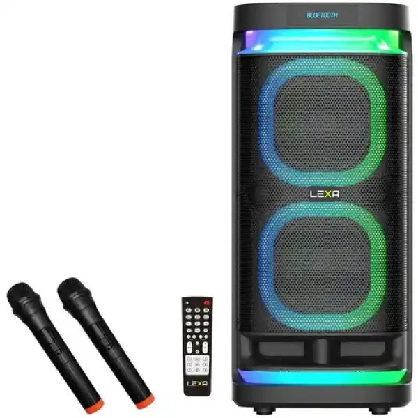Partybox zvučnik Lexa LX-5012 x bežični mikrofonUSBMicro SDBT 900W