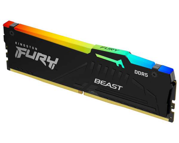 KINGSTON DIMM DDR5 32GB 5200MTs KF552C40BB2A-32 Fury Beast Black RGB EXPO 