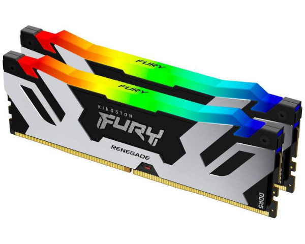 KINGSTON DIMM DDR5 48GB (2x24GB kit) 8000MTs KF580C38RSAK2-48 FURY Renegade Silver RGB XMP 