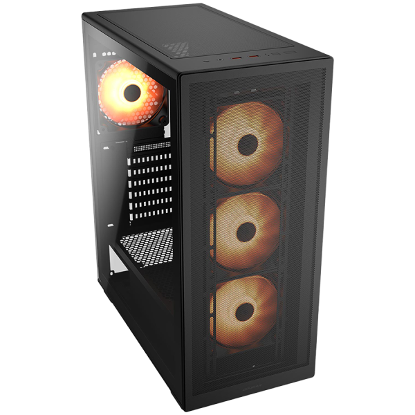 COUGAR MX220 RGB PC Case, Mid Tower, Black ( CGR-2AC8B-RGB ) 