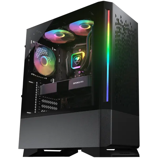 COUGAR MX430 Air RGB PC Case, Mid Tower, Black ( CGR-51C6B-AIR-RGB ) 