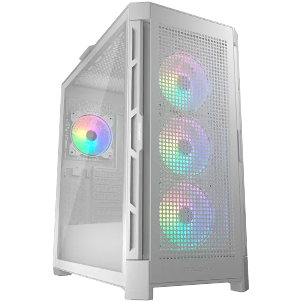 COUGAR DUOFACE PRO RGB PC Case, Mid Tower, White ( CGR-DUOFACE PRO RGB W ) 