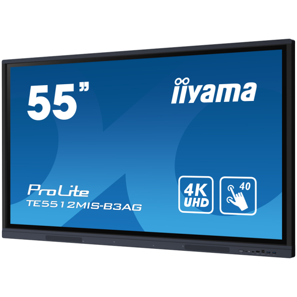 The TE5512MIS-B3AG is an exceptional 4K UHD interactive display designed by iiyama to enhance collaboration, communication, and engagement.