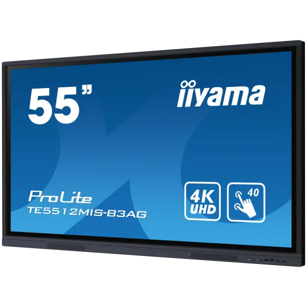 The TE5512MIS-B3AG is an exceptional 4K UHD interactive display designed by iiyama to enhance collaboration, communication, and engagement.