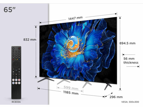 Televizor TCL 65C6KSMiniLED65''4K60HzGoogle TVcrna' ( '65C6KS' ) 