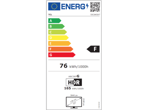 Televizor TCL 55C6KSMiniLED55''4K60HzGoogle TVcrna' ( '55C6KS' ) 