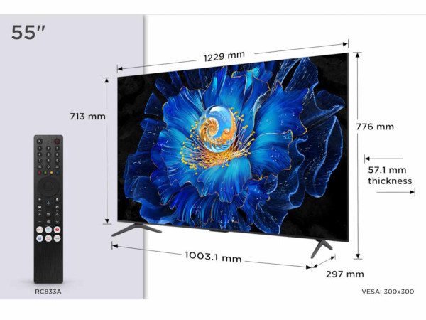 Televizor TCL 55C6KSMiniLED55''4K60HzGoogle TVcrna' ( '55C6KS' ) 