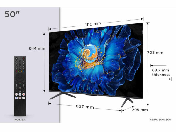Televizor TCL 50C6KSMiniLED50''4K60HzGoogle TVcrna' ( '50C6KS' ) 