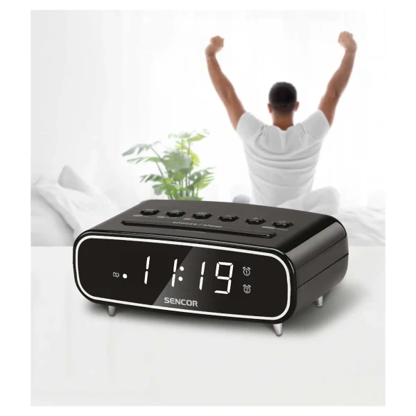 Fm radio sa digitalnim prikazom vremena SENCOR SRC 2600 B crni