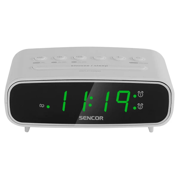 Fm radio sa digitalnim prikazom vremena SENCOR SRC 2600 W beli