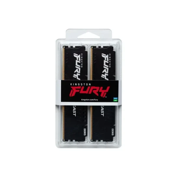 Memorija DDR5 64GB (2x32GB) 6400MHz Kingston Fury Beast KF564C32BBK2-64
