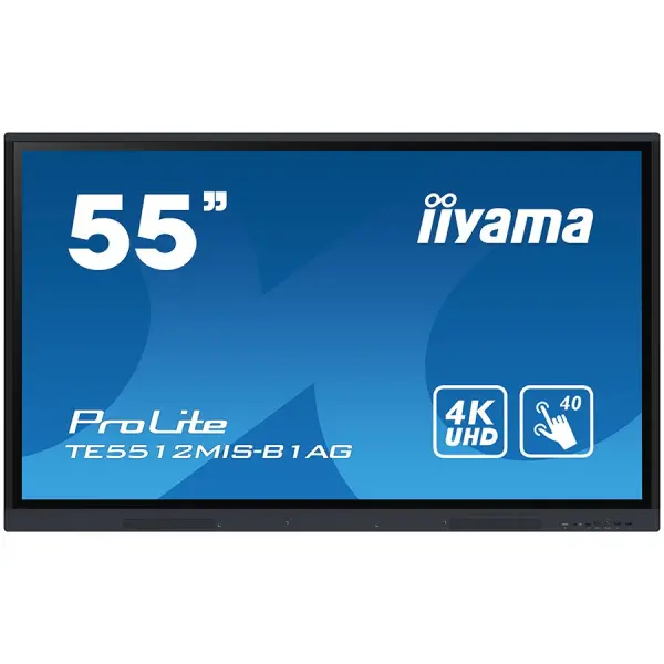 55'' iiWare10 , Android 11, 40-Points PureTouch IR with zero bonding, 3840x2160, UHD IPS panel, Metal Housing, Fan-less, Speakers 2x 16W fro