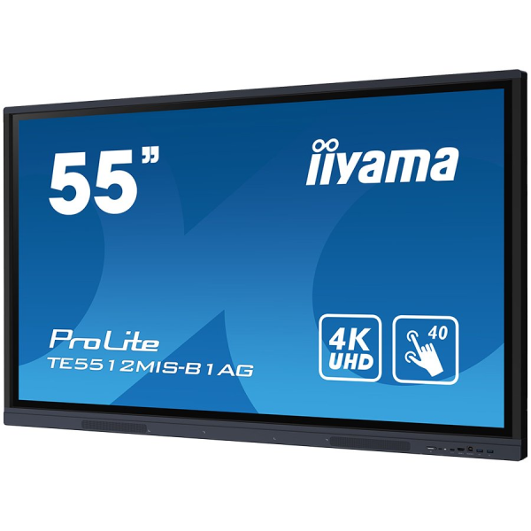 55'' iiWare10 , Android 11, 40-Points PureTouch IR with zero bonding, 3840x2160, UHD IPS panel, Metal Housing, Fan-less, Speakers 2x 16W fro