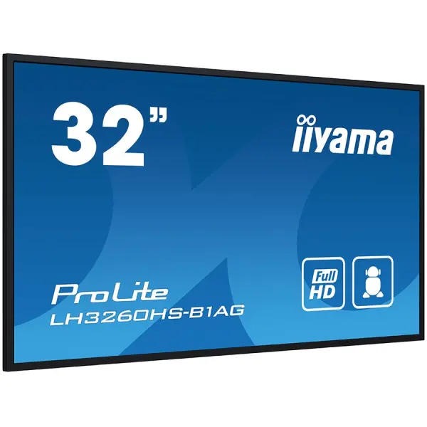 IIYAMA Monitor LED LH3260HS-B1AG 32'' Full HD professional digital signage display  VA 1920 x 1080 @60Hz 500 cdm˛ 8ms Android 11 OS, iiSigna