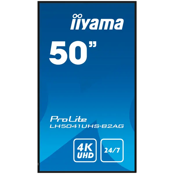 IIYAMA LFD PROLITE LH5041UHS-B2AG 50'' Professional Digital Signage 4K  247 3840x2160 VA 16:9 500cd 5000:1 landscape, portrait ( LH5041UHS-B