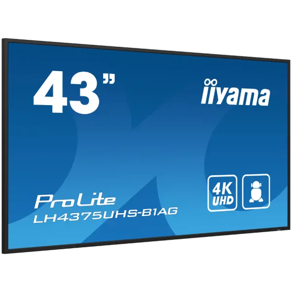 43'' 4K UHD Professional Digital Signage 247 display featuring Android OS, FailOver and Intel® SDM slotChoose non-stop high performance and 