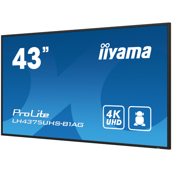 43'' 4K UHD Professional Digital Signage 247 display featuring Android OS, FailOver and Intel® SDM slotChoose non-stop high performance and 