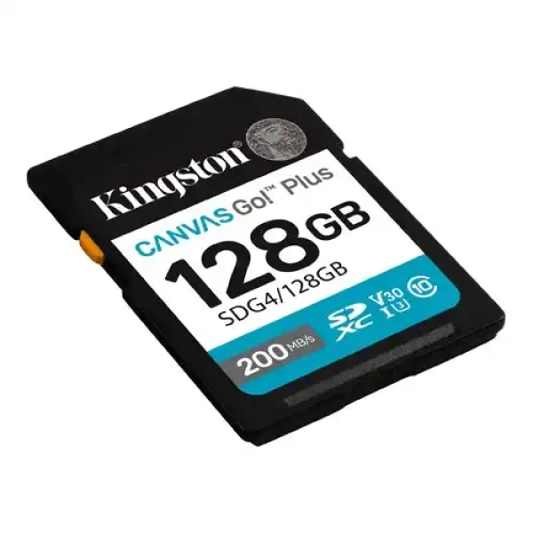 SD Card 128GB Kingston SDG4128GB class 10 200Mbs160MBs