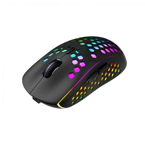 Canyon 7keys Gaming 2.4G wireless mouse, KA8 sensor, DPI up to 1600, rubber coating on panel, Huano 1million switch, 45cm PVC cable, ABS ma