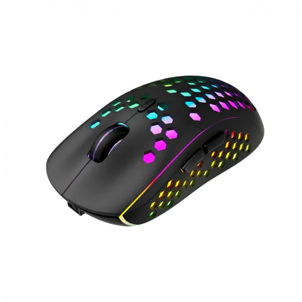 Canyon 7keys Gaming 2.4G wireless mouse, KA8 sensor, DPI up to 1600, rubber coating on panel, Huano 1million switch, 45cm PVC cable, ABS ma