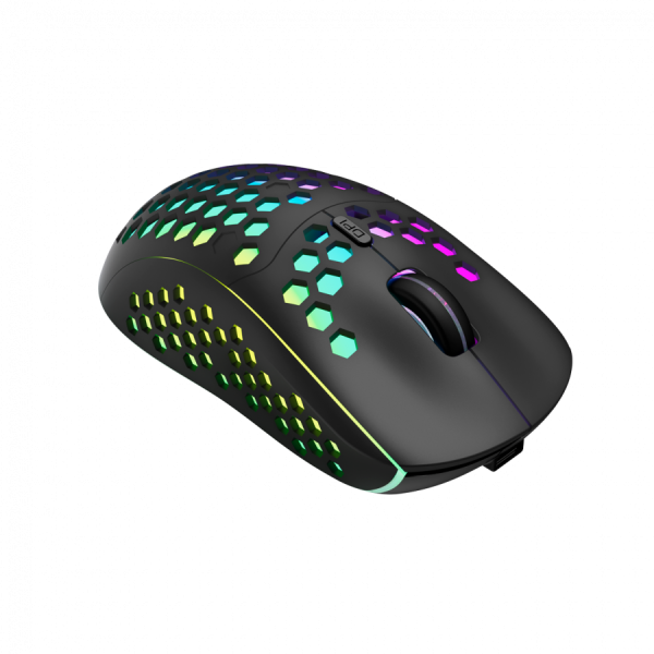 Canyon 7keys Gaming 2.4G wireless mouse, KA8 sensor, DPI up to 1600, rubber coating on panel, Huano 1million switch, 45cm PVC cable, ABS ma